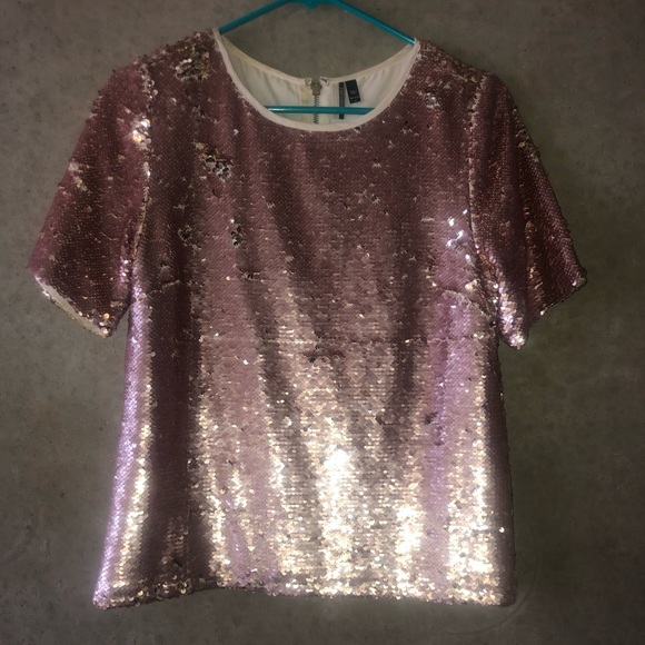 TopShop Sequin Top - Picture 2 of 6